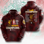 Liverpool FC 2024/25 Premier League Champions 3D Apparel – MAITM 10872