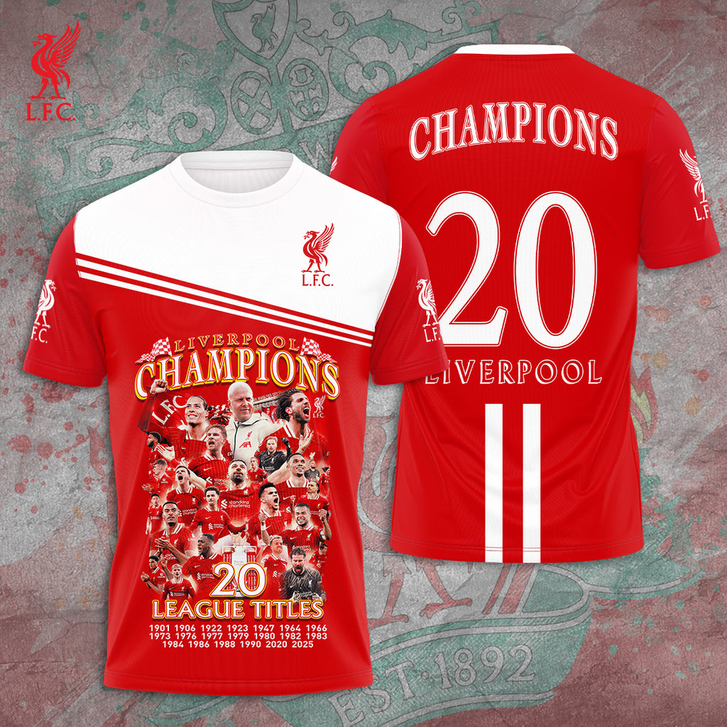 Liverpool FC 2024/25 Premier League Champions 3D Apparel – GNE 3312