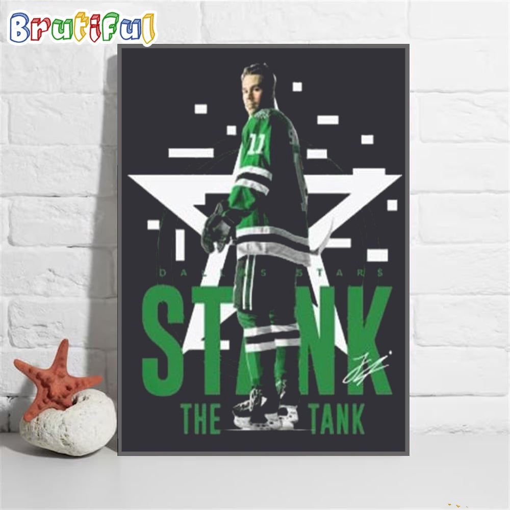 Logan Stankoven The Tank Dallas Stars Wall Art Poster Canvas