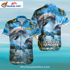Los Angeles Chargers Lightning Storm Dolphins Aloha Shirt