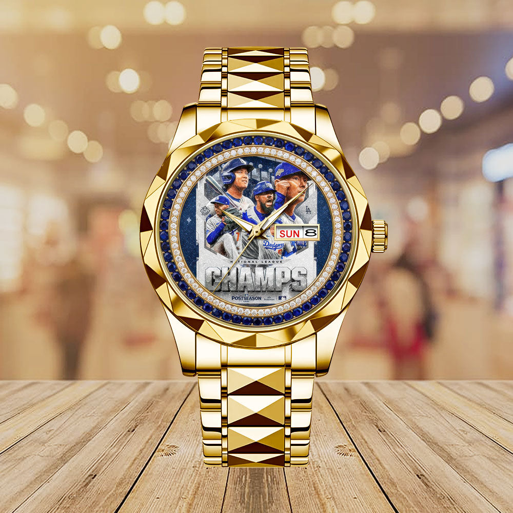 Los Angeles Dodgers 2025 National League Alloy Luxury Quartz Watch - MAITM13542