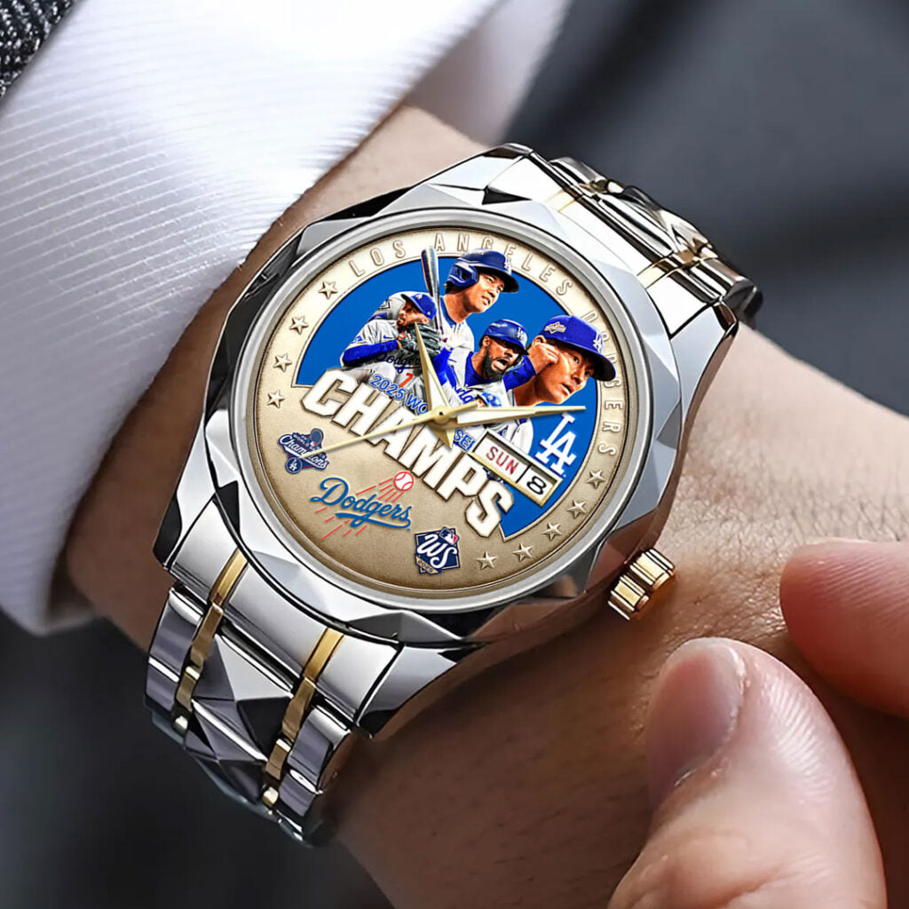 Los Angeles Dodgers 2025 World Series Champions Alloy Luxury Quartz Watch - HOATT14360