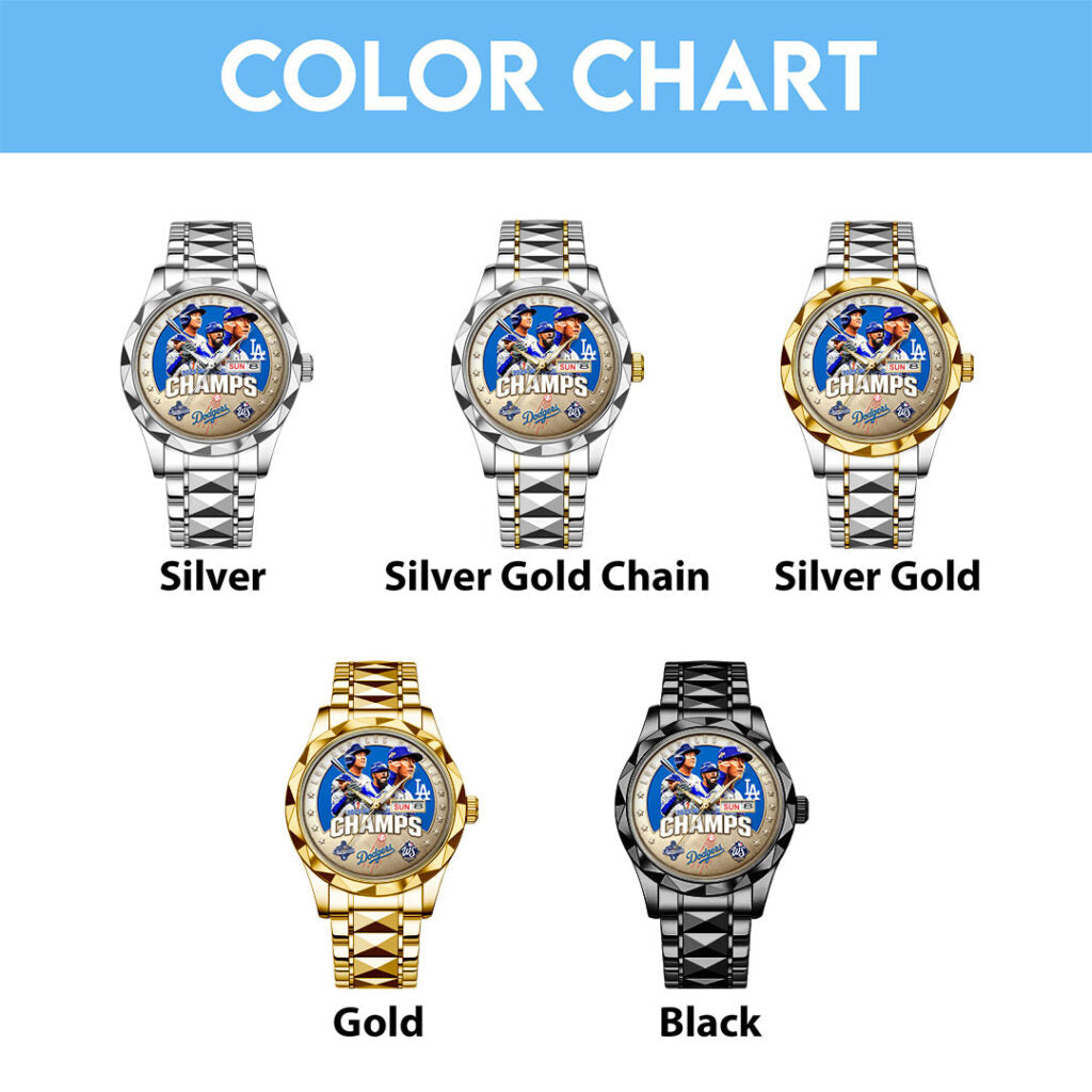 Los Angeles Dodgers 2025 World Series Champions Alloy Luxury Quartz Watch - HOATT14360