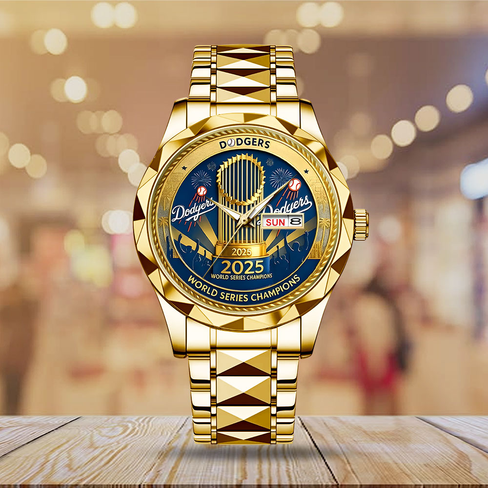 Los Angeles Dodgers 2025 World Series Champions Alloy Luxury Quartz Watch - MAITM13634
