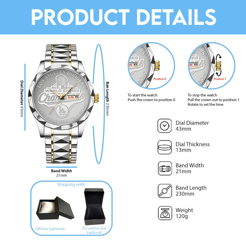 Los Angeles Dodgers World Series 2025  Alloy Luxury Quartz Watch - TANTN18145