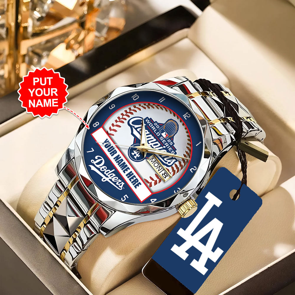 Personalized Los Angeles Dodgers World Series 2025 Alloy Luxury Quartz Watch - TANTN18223