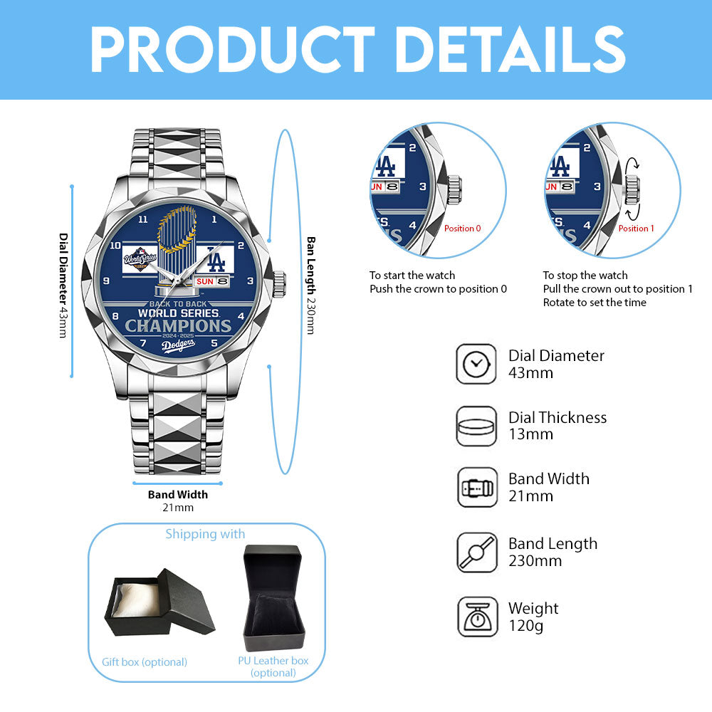 Los Angeles Dodgers World Series 2025 Alloy Luxury Quartz Watch - TANTN18244
