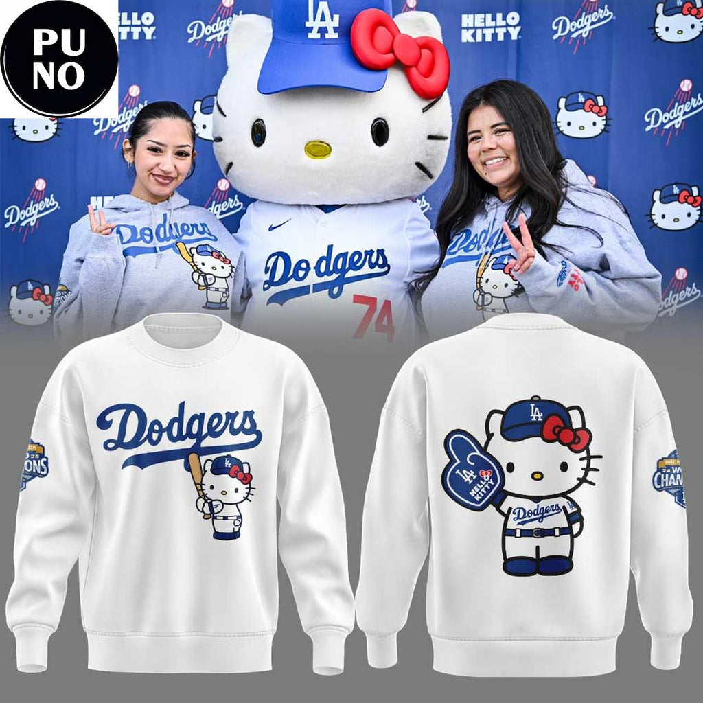 Los Angeles Dodgers x Hello Kitty Day 2026 For Fan Hoodie Shirt