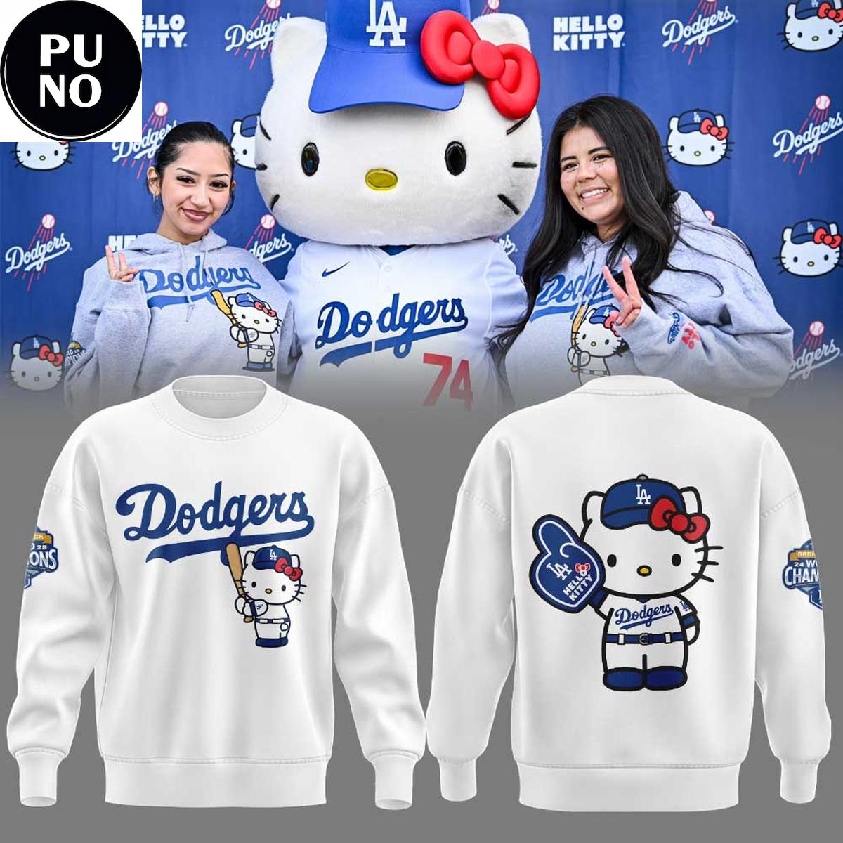 Los Angeles Dodgers x Hello Kitty Day 2026 For Fan Hoodie Shirt