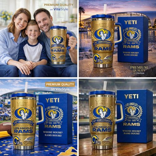 Los Angeles Rams 90th Anniversary YETI Tumbler