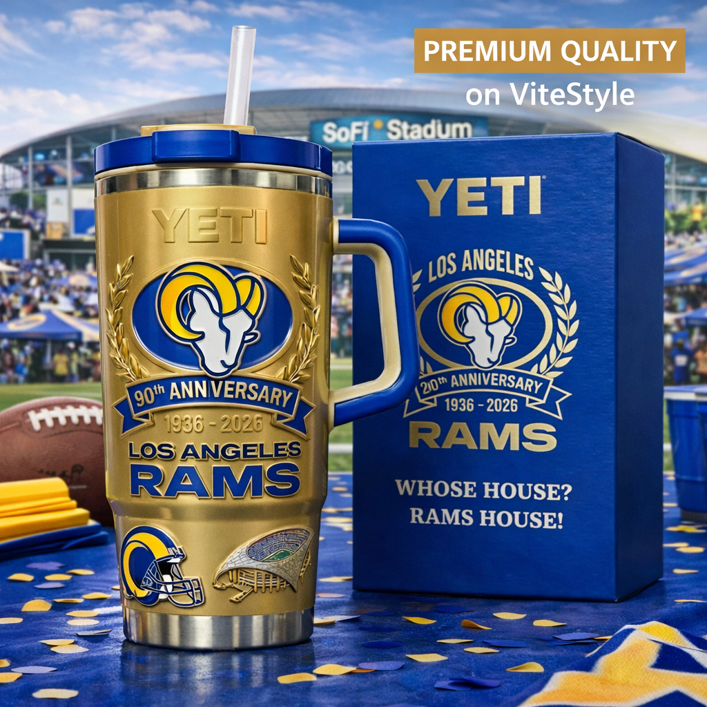 Los Angeles Rams 90th Anniversary YETI Tumbler