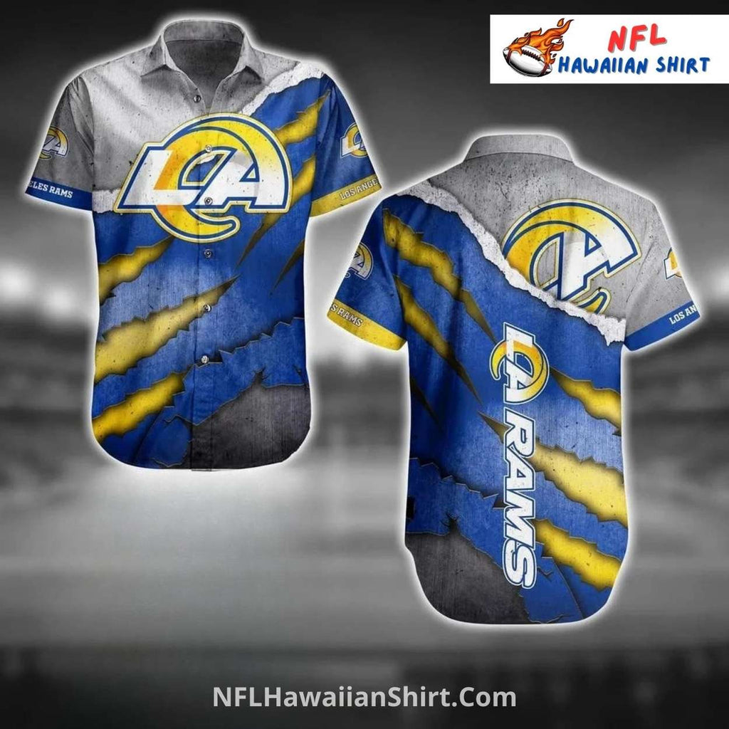 Los Angeles Rams Claw Marks Aloha Shirt – NFL Hawaiian