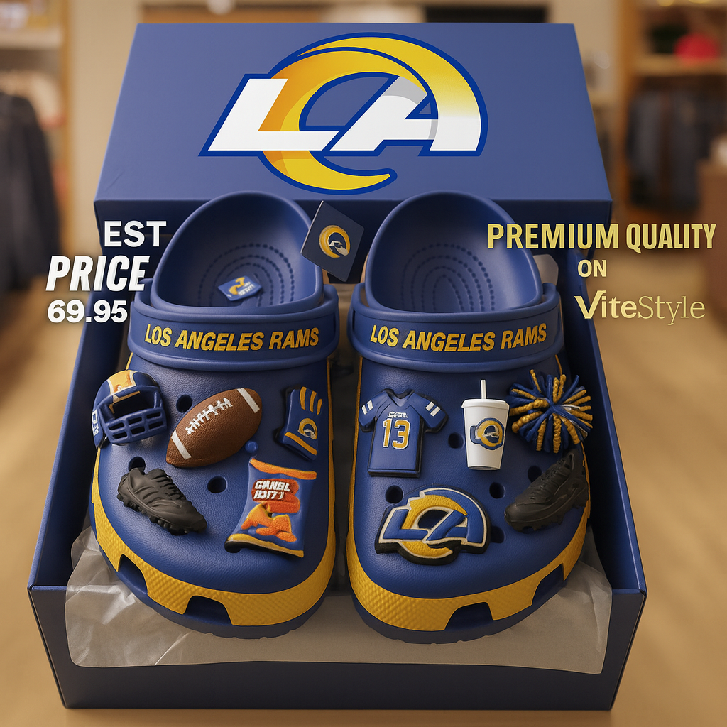 Los Angeles Rams Croc Charms 2025