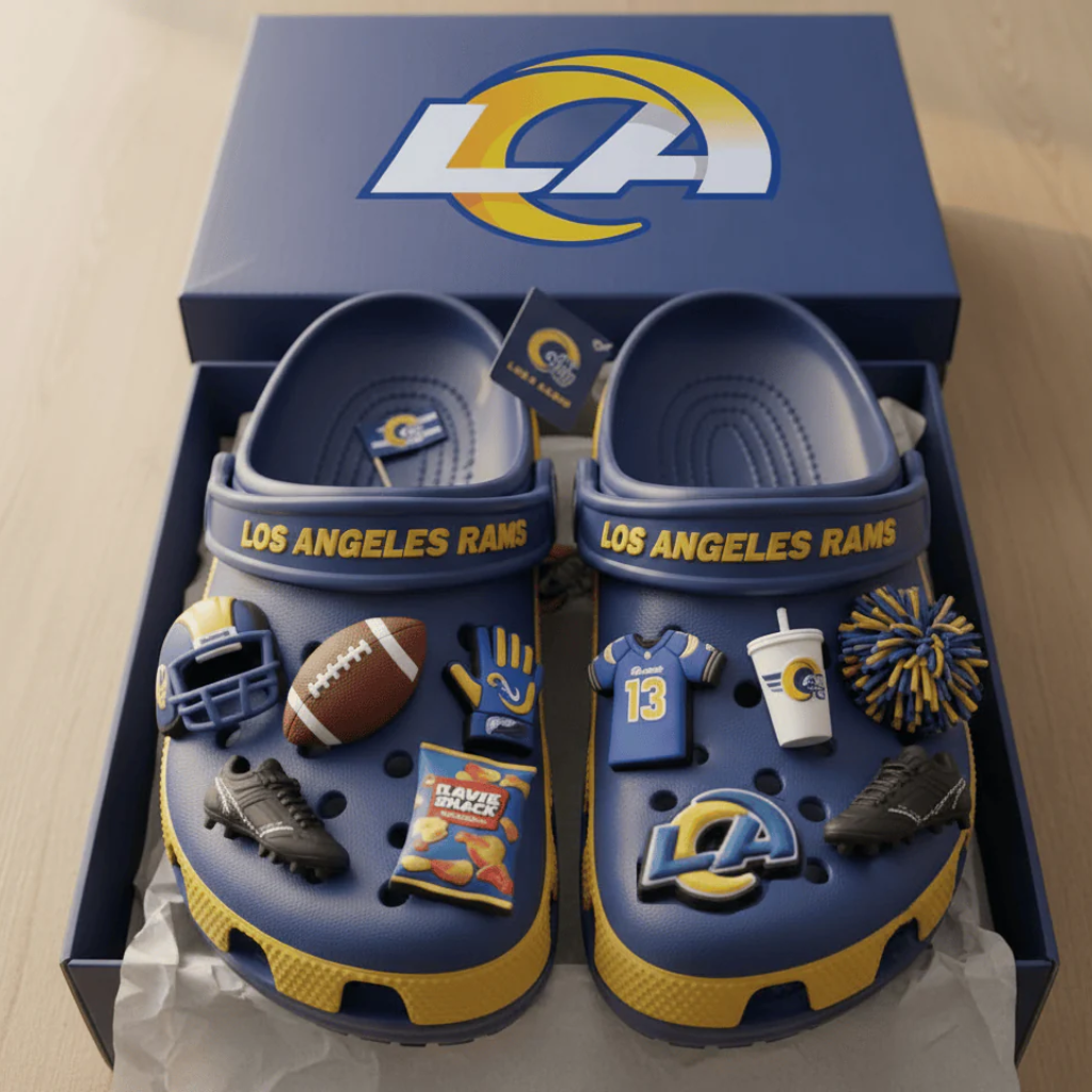 Los Angeles Rams Croc Charms 2025
