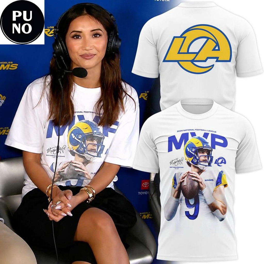 Los Angeles Rams MVP 2026 Matthew Stafford #9 T-Shirt