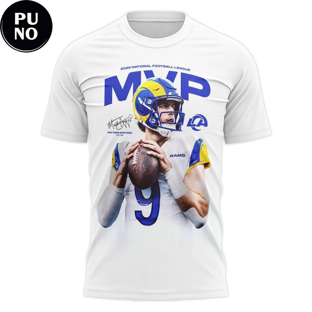 Los Angeles Rams MVP 2026 Matthew Stafford #9 T-Shirt