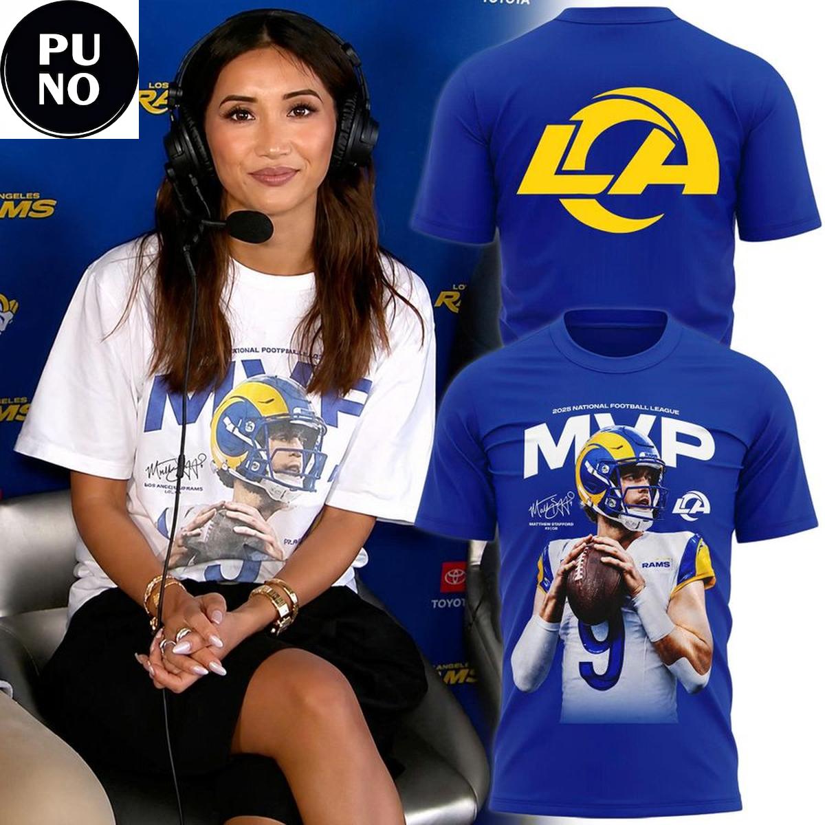 Los Angeles Rams MVP 2026 Matthew Stafford #9 T-Shirt