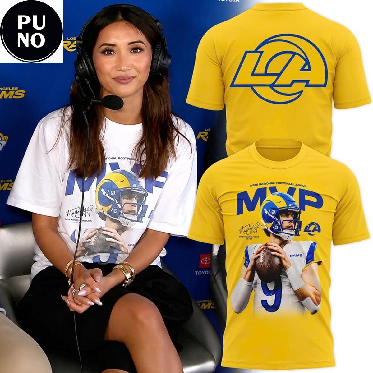 Los Angeles Rams MVP 2026 Matthew Stafford #9 T-Shirt