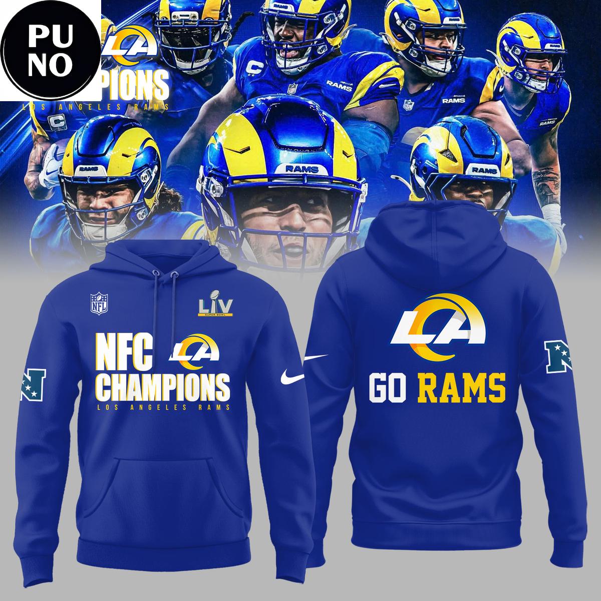 Los Angeles Rams NFC Champions Go Rams Hoodie