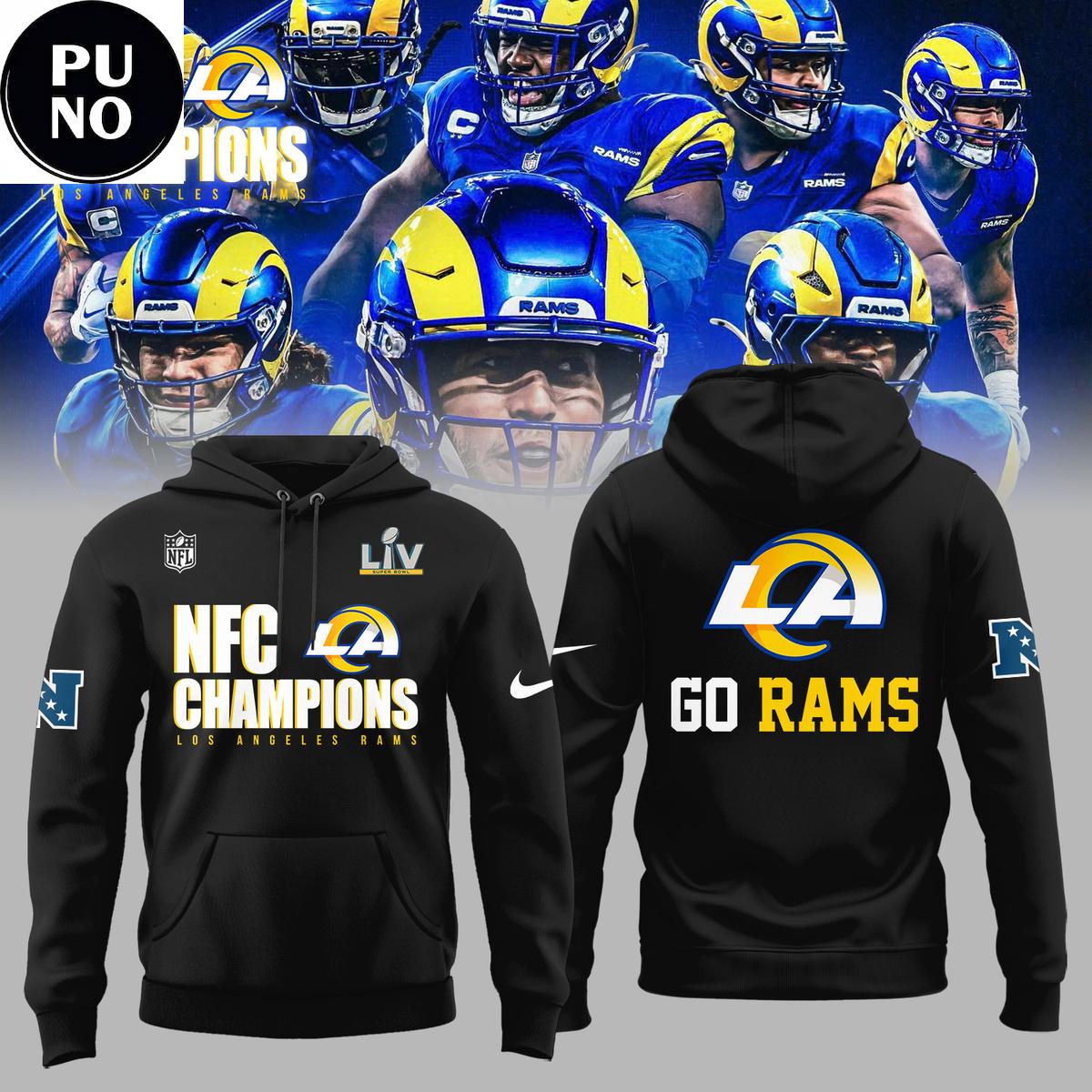 Los Angeles Rams NFC Champions Go Rams Hoodie