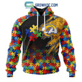 Los Angeles Rams NFL Special Autism Awareness Design Hoodie T Shirt