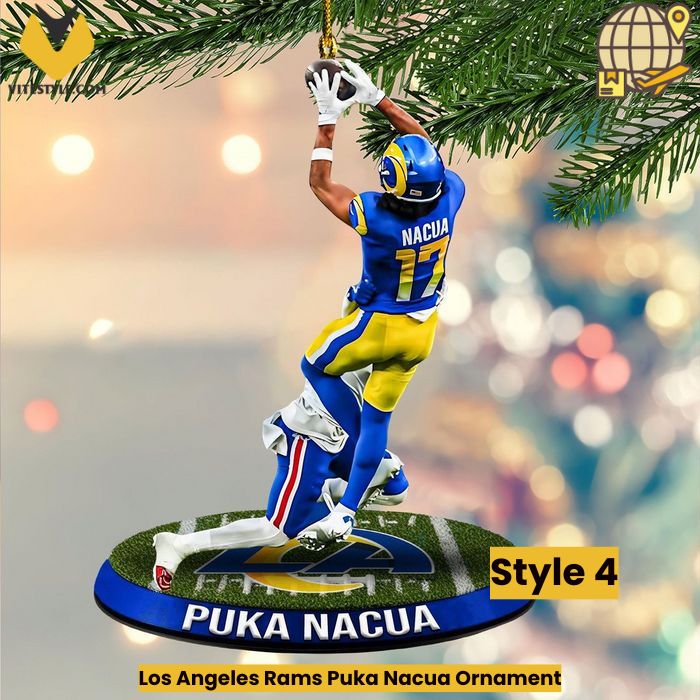 Los Angeles Rams Puka Nacua Ornament