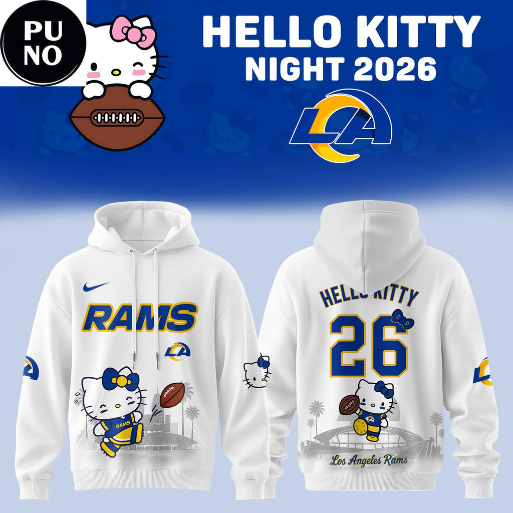 Los Angeles Rams x Hello Kitty Night 2026 Hoodie T-Shirt