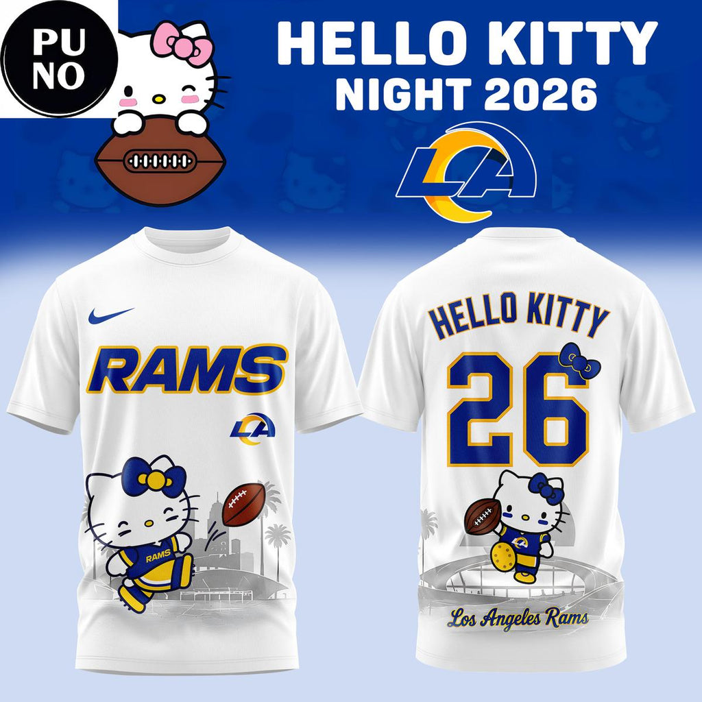 Los Angeles Rams x Hello Kitty Night 2026 Hoodie T-Shirt