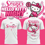 Los Angeles Sparks Hello Kitty Night 2026 T-Shirt
