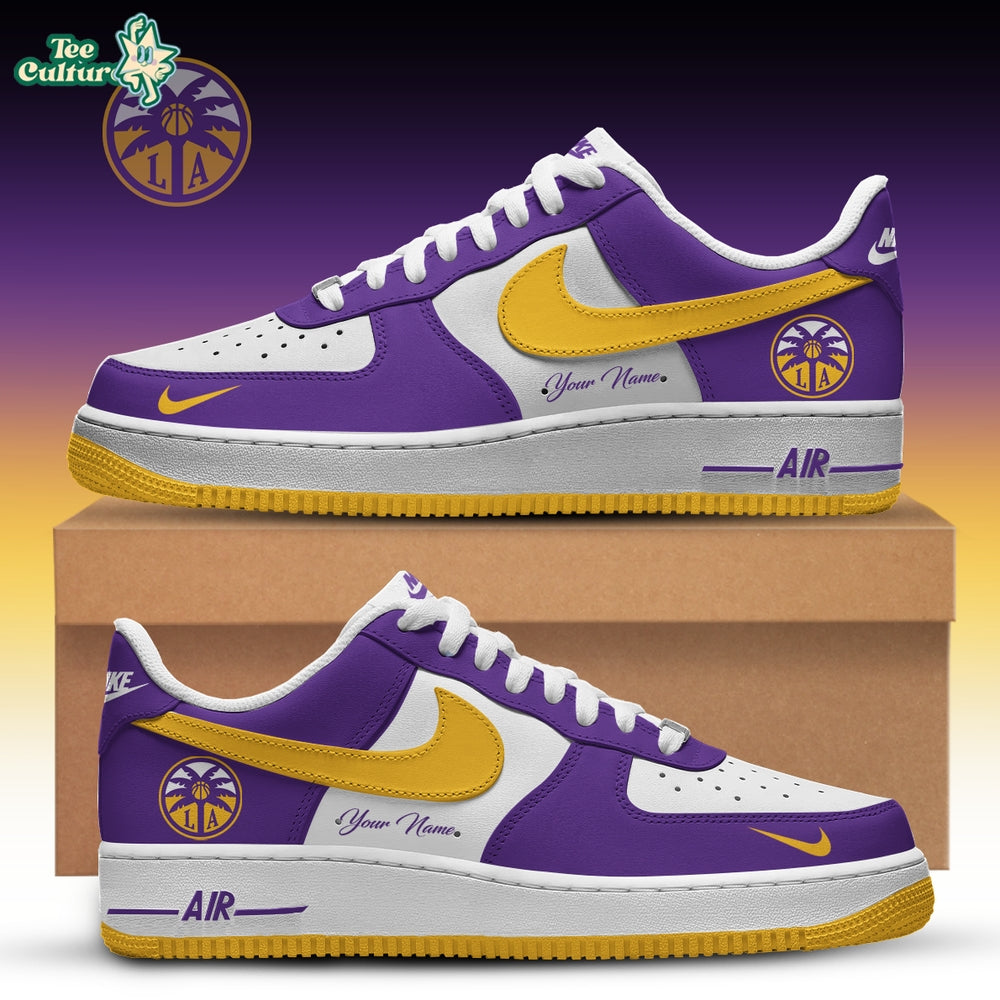 Los Angeles Sparks WNBA Edition Nike Air Force 1 Low Custom For Fans