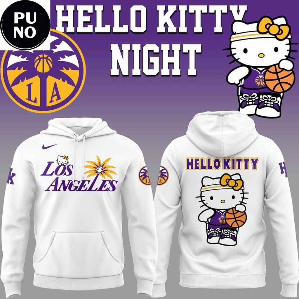 Los Angeles Sparks x Hello Kitty Night 2026 Hoodie T-Shirt