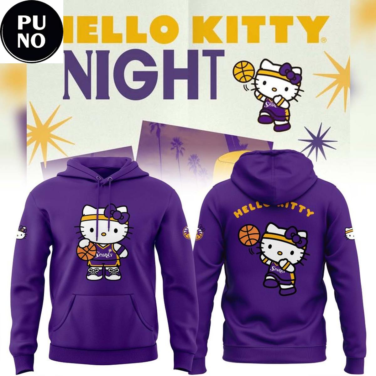 Los Angeles Sparks x Hello Kitty Night 2026 Hoodie T-Shirt