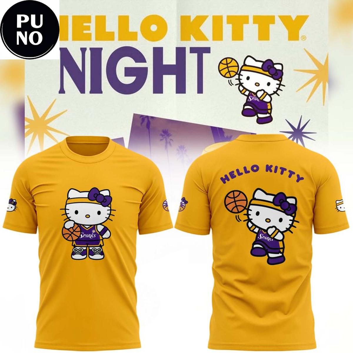 Los Angeles Sparks x Hello Kitty Night 2026 Hoodie T-Shirt