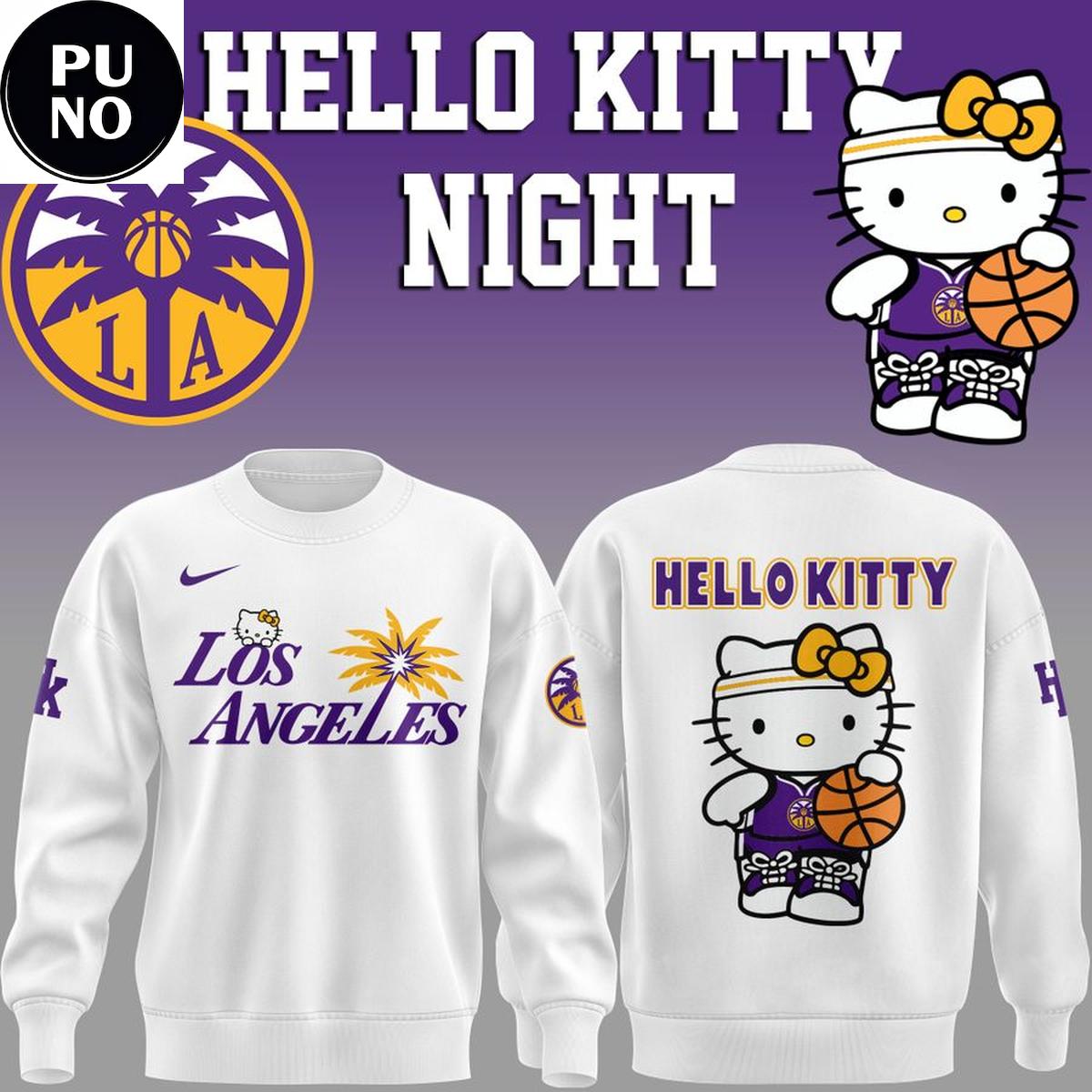 Los Angeles Sparks x Hello Kitty Night 2026 Hoodie T-Shirt