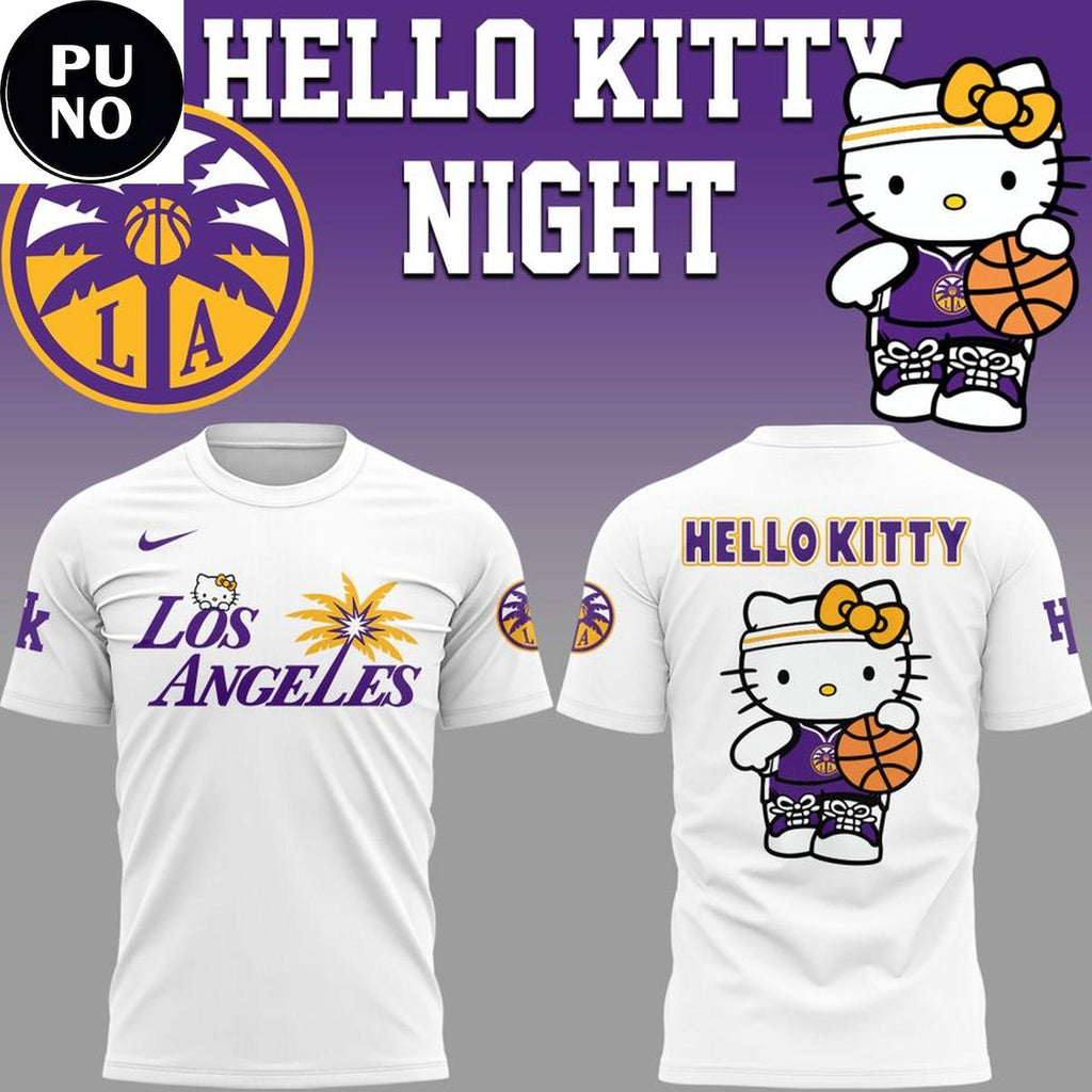 Los Angeles Sparks x Hello Kitty Night 2026 Hoodie T-Shirt