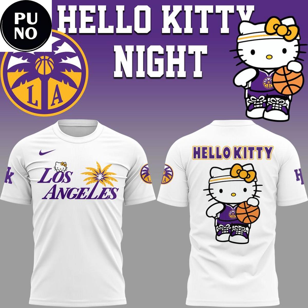 Los Angeles Sparks x Hello Kitty Night 2026 Hoodie T-Shirt