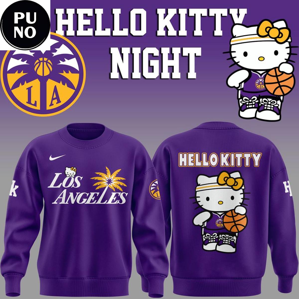 Los Angeles Sparks x Hello Kitty Night 2026 Hoodie T-Shirt