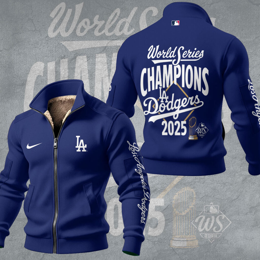Los Angeles Dodgers Thick Knit Fleece Jacket – TMTHU2714