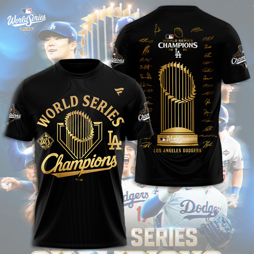 Los Angeles Dodgers 2025 World Series Champions 3D Apparel – HOATT14304