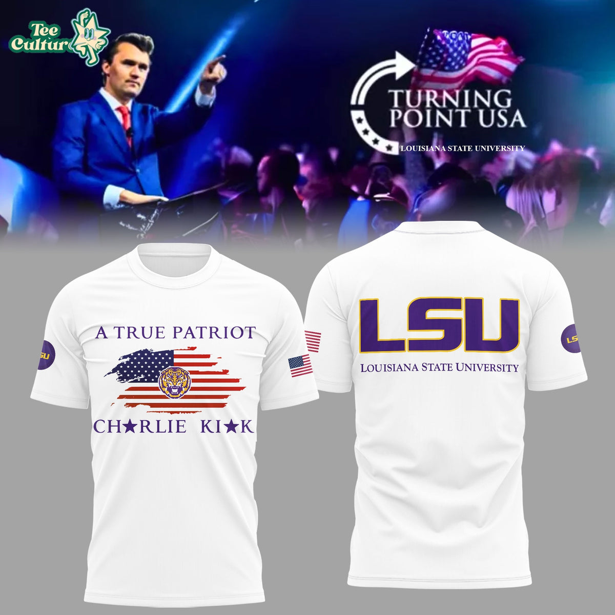 Louisiana State University LSU x Turning Point USA Limited Edition T-Shirt
