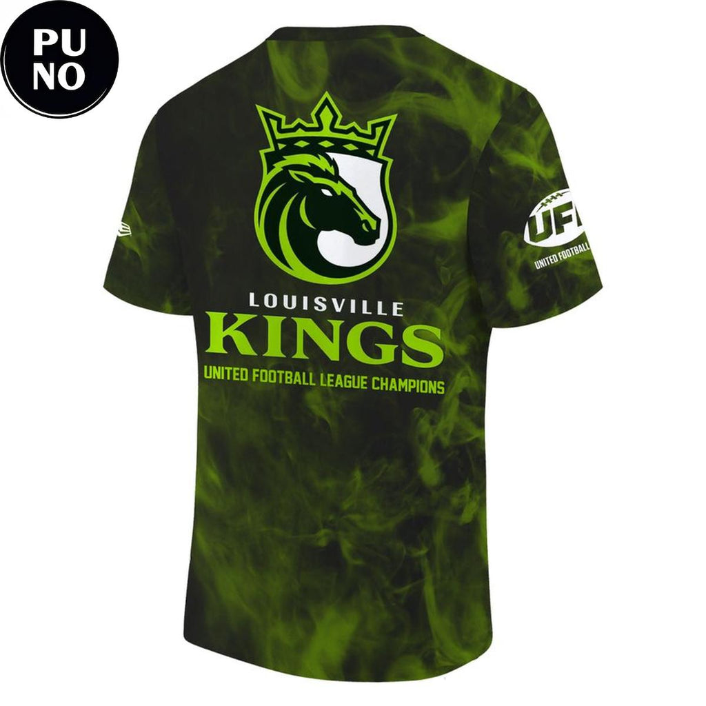 Louisville Kings 2026 United Bowl Champions Locker Room Tie-dye T-Shirt