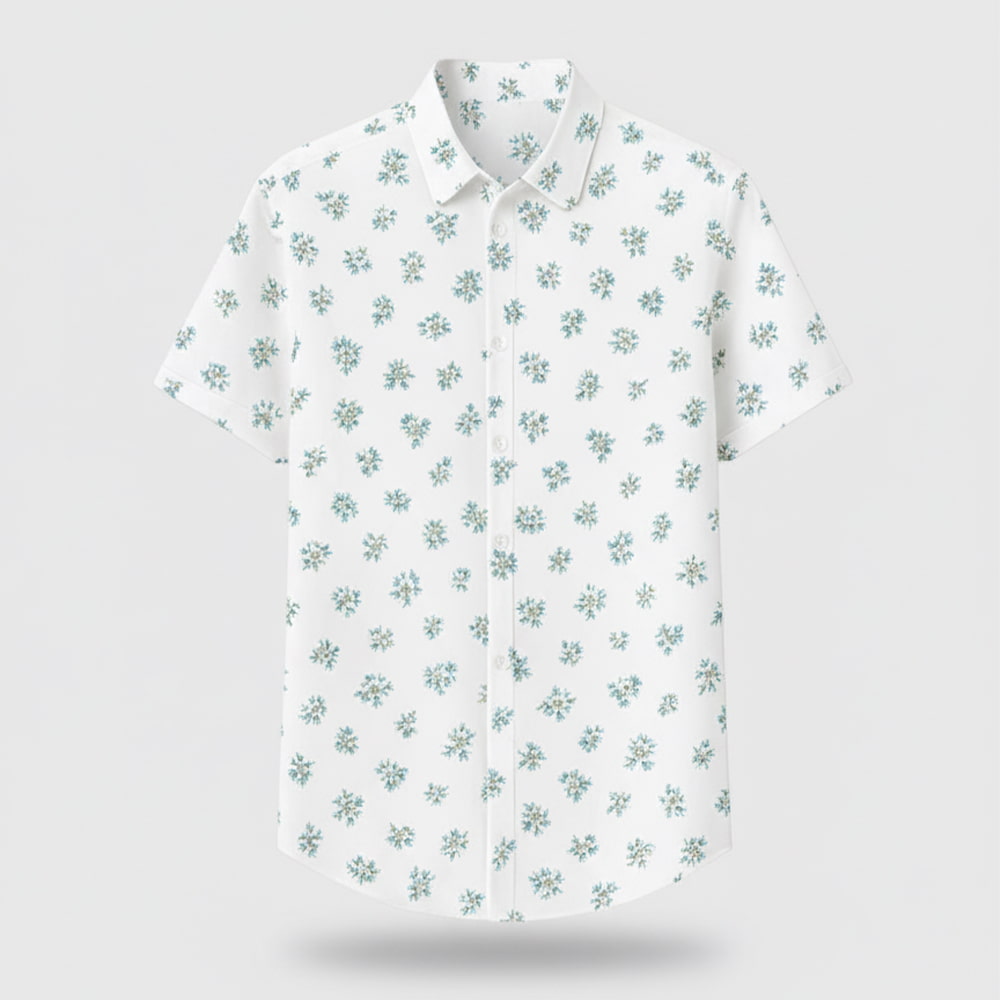 Luigi Mangione Model Floral Shirt