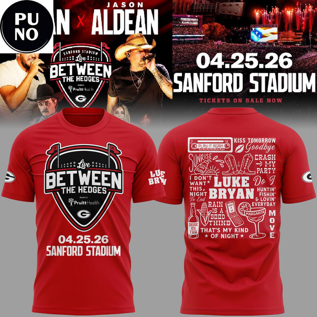 Luke Bryan x Jason Aldean 2026 Live Between The Hedges Shirt
