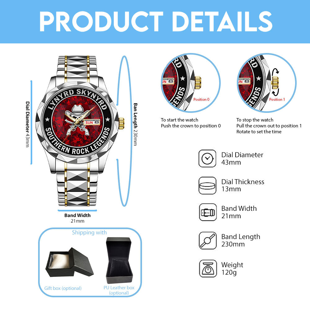 Lynyrd Skynyrd Alloy Luxury Quartz Watch - TANTN20914