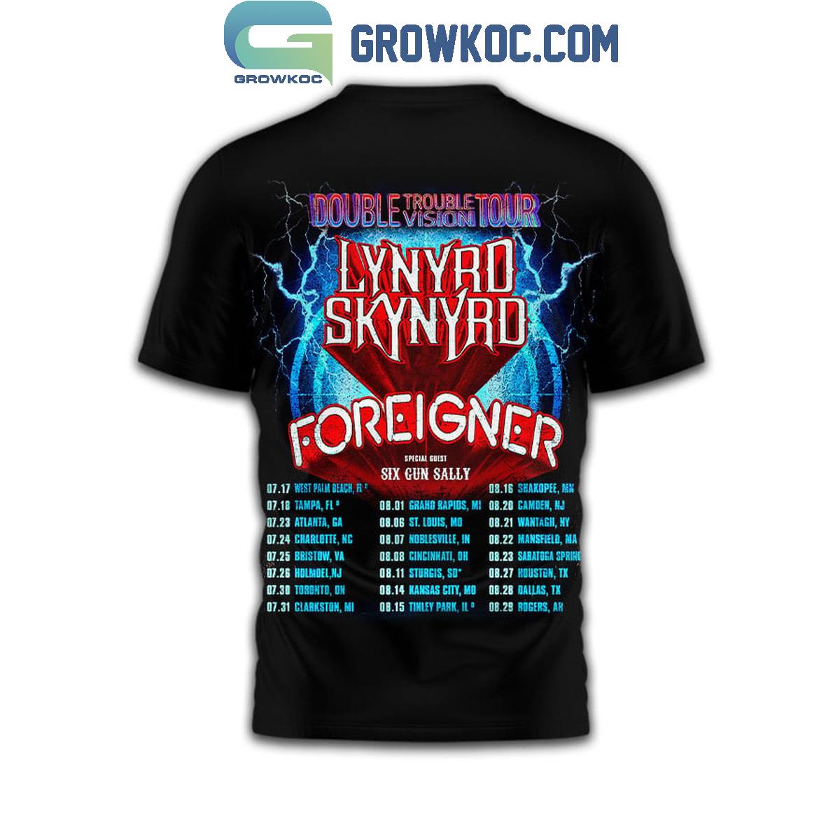 Lynyrd Skynyrd Double Trouble Vision Tour Shirt