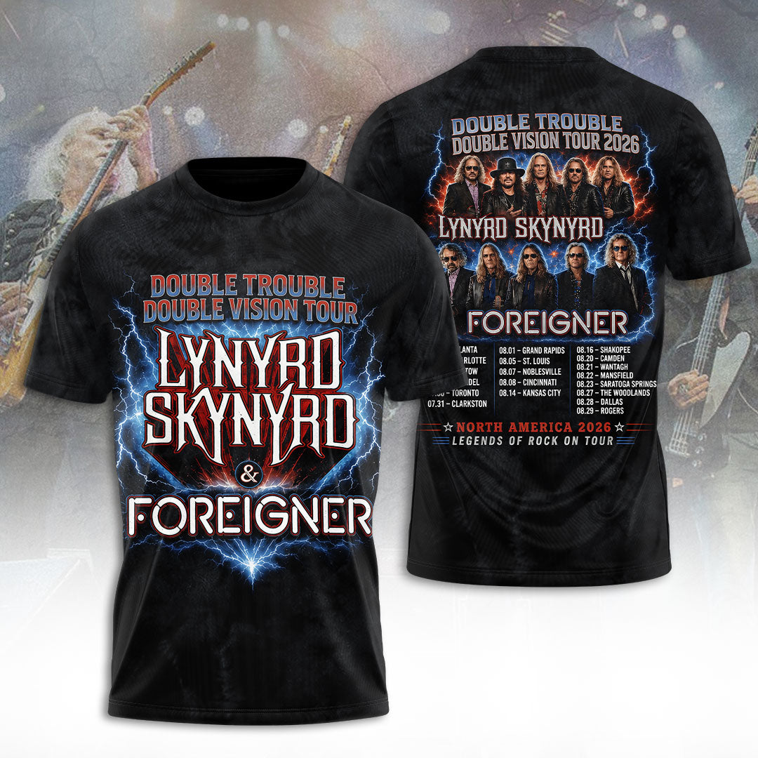 Lynyrd Skynyrd Tour 2026 3D Apparel – TANTN24588