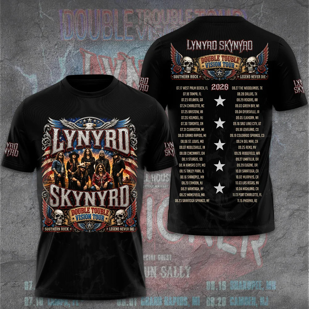 Lynyrd Skynyrd Tour 2026 3D Apparel – GNE8313