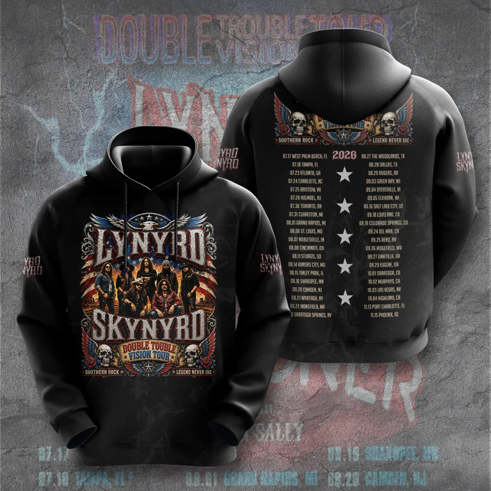Lynyrd Skynyrd Tour 2026 3D Apparel – GNE8313