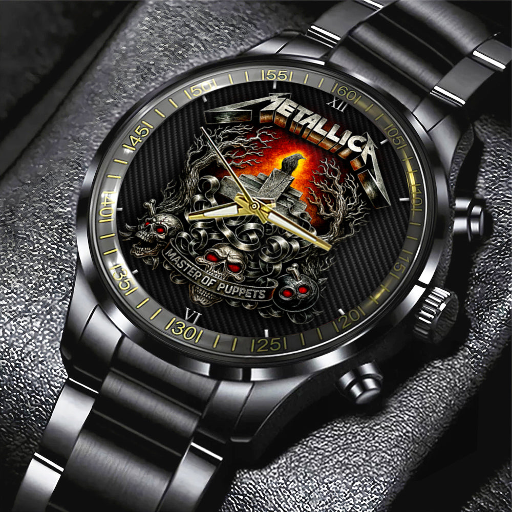 Metallica Black Stainless Steel Watch - TMTHU 039