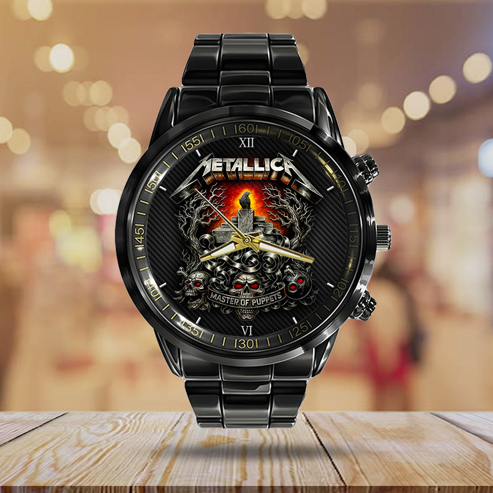 Metallica Black Stainless Steel Watch - TMTHU 039